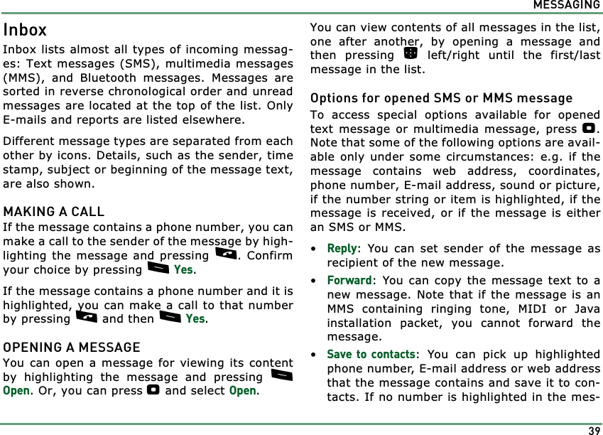 Page 39 of Benefonj TGP80EG GSM Mobile phone User Manual twig