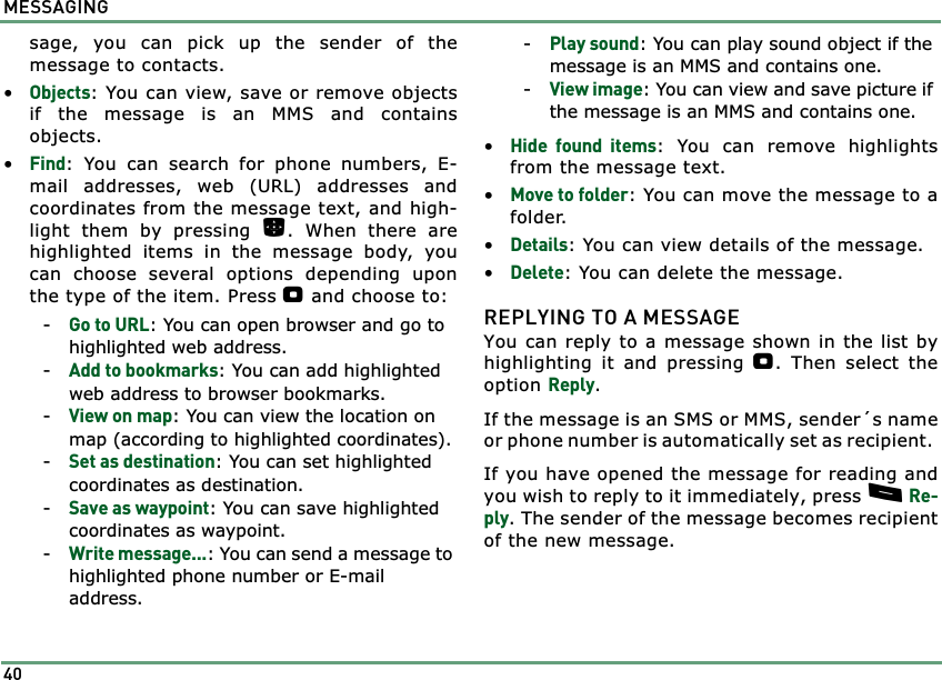 Page 40 of Benefonj TGP80EG GSM Mobile phone User Manual twig