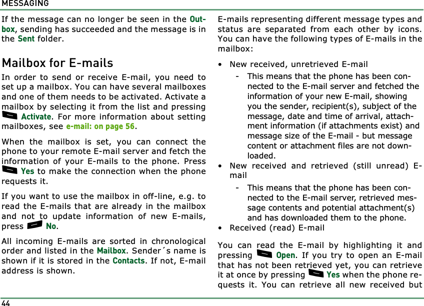Page 44 of Benefonj TGP80EG GSM Mobile phone User Manual twig