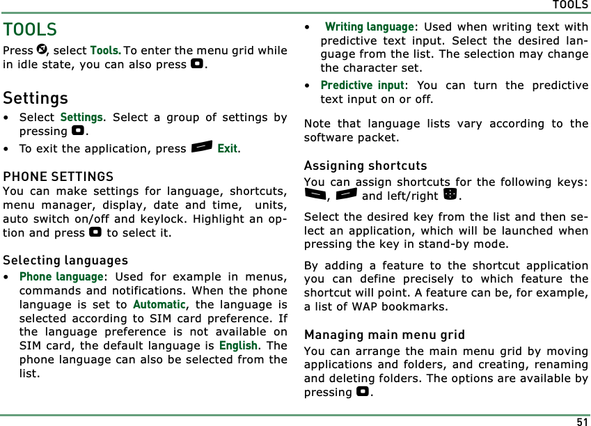 Page 51 of Benefonj TGP80EG GSM Mobile phone User Manual twig