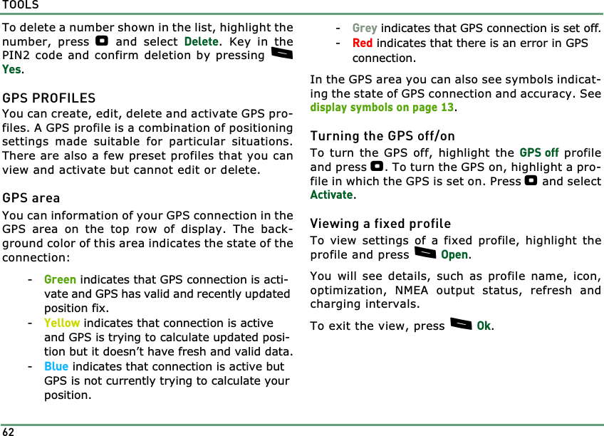 Page 62 of Benefonj TGP80EG GSM Mobile phone User Manual twig