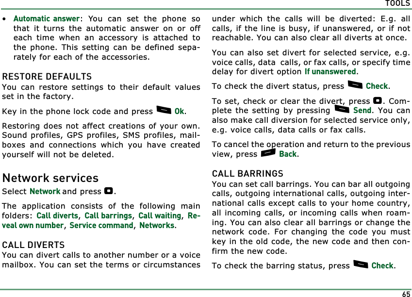Page 65 of Benefonj TGP80EG GSM Mobile phone User Manual twig