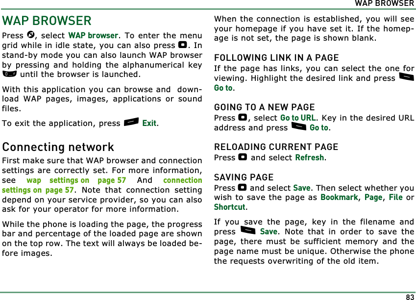 Page 83 of Benefonj TGP80EG GSM Mobile phone User Manual twig