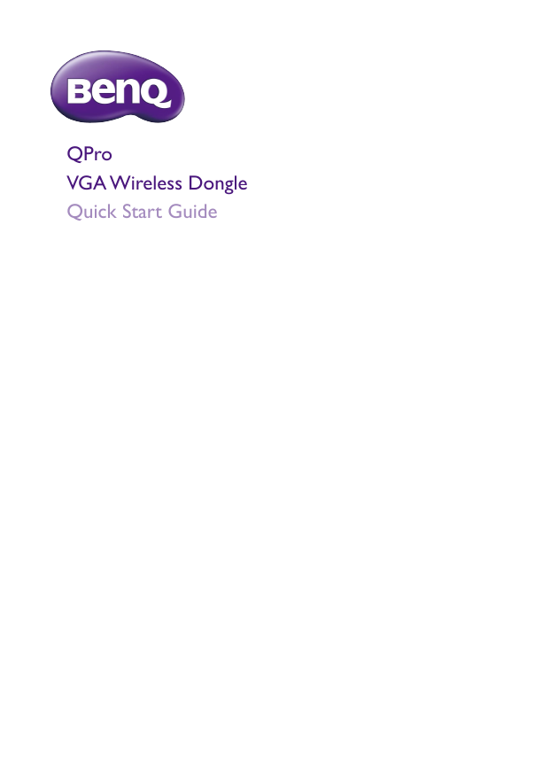 QProVGA Wireless DongleQuick Start Guide