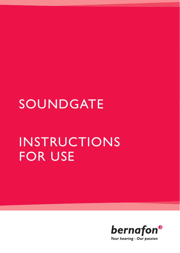 SOUNDGATEINSTRUCTIONS  FOR USE  