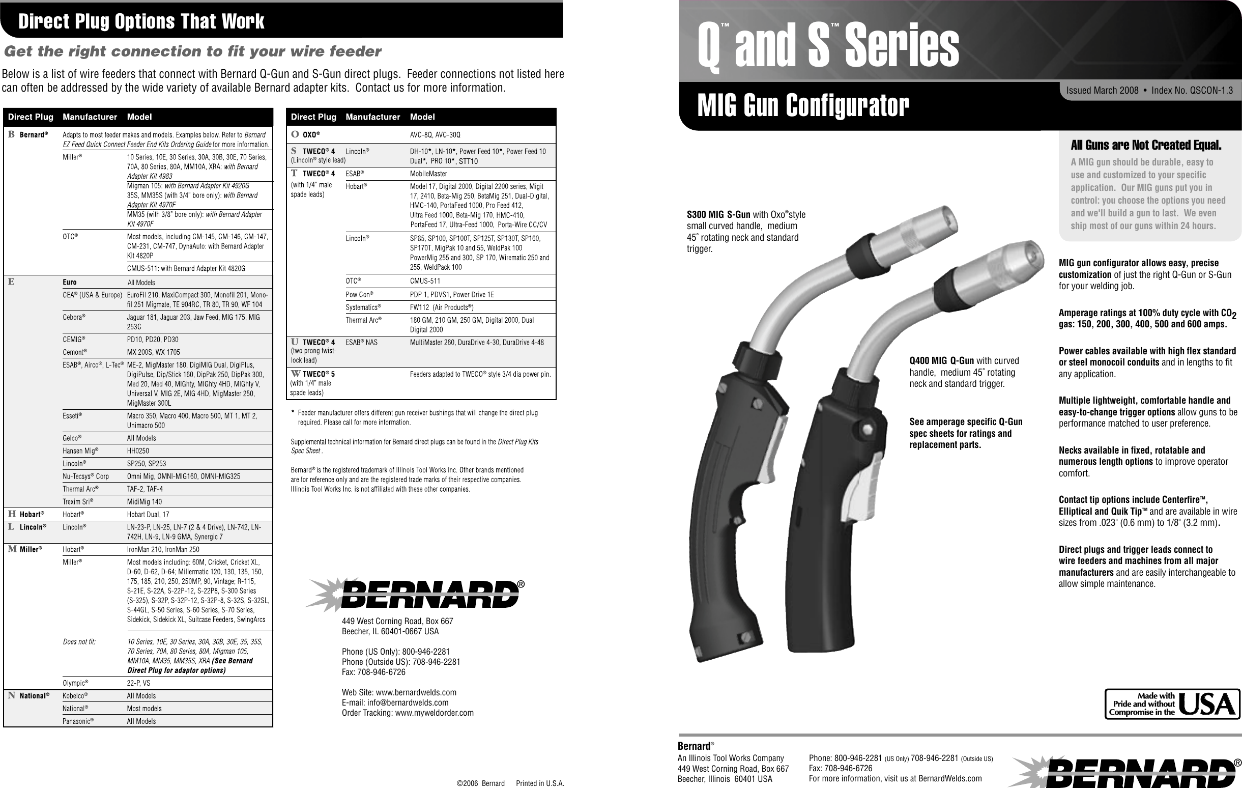 Page 1 of 4 - Bernard Bernard-Q-Series-Users-Manual-  Bernard-q-series-users-manual