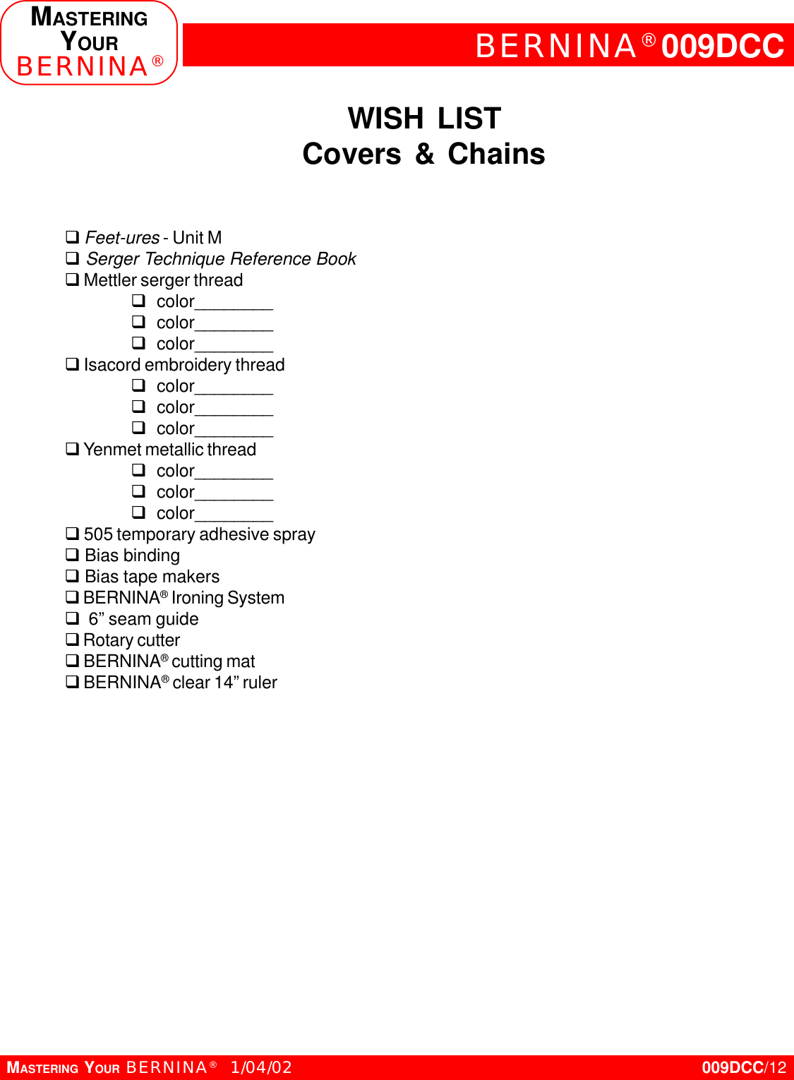 Page 12 of 12 - Bernina Bernina-009Dcc-Owners-Manual- New_009DCC-jos12-6  Bernina-009dcc-owners-manual