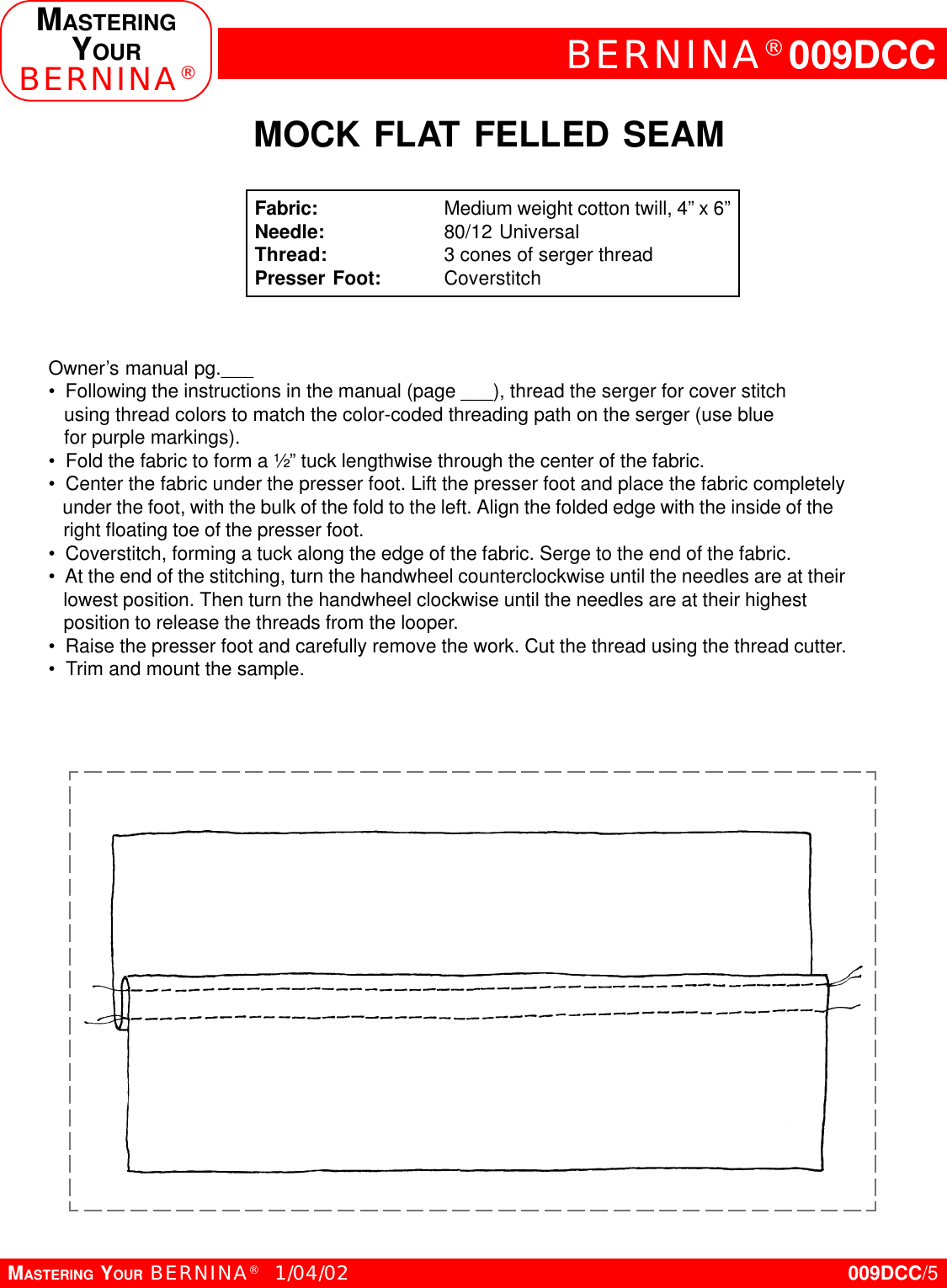 Page 5 of 12 - Bernina Bernina-009Dcc-Owners-Manual- New_009DCC-jos12-6  Bernina-009dcc-owners-manual