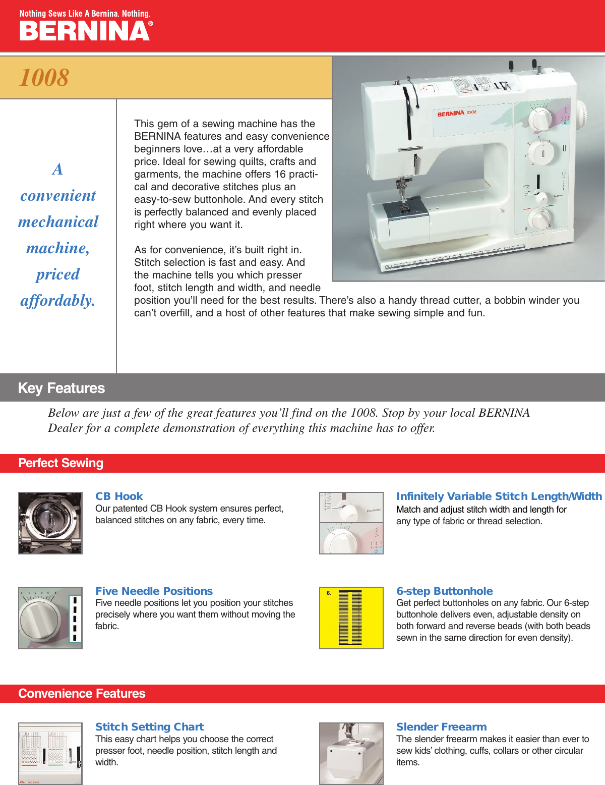 Page 1 of 3 - Bernina Bernina-1008-Users-Manual- 1008  Bernina-1008-users-manual