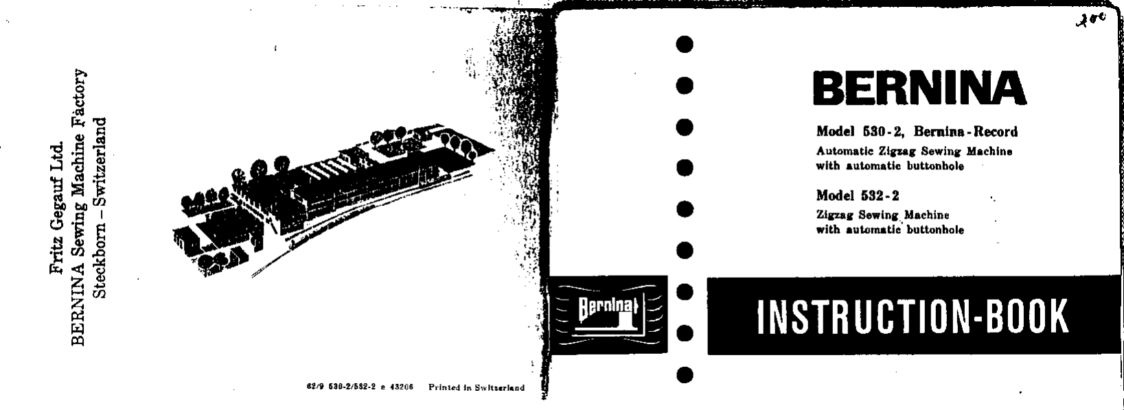 Bernina 530 2 Users Manual