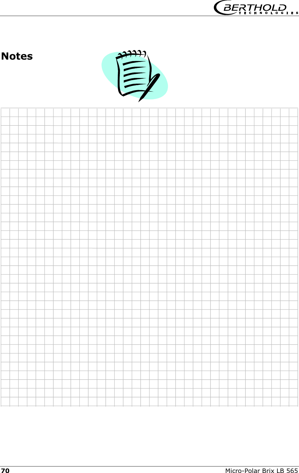    70  Micro-Polar Brix LB 565   Notes   