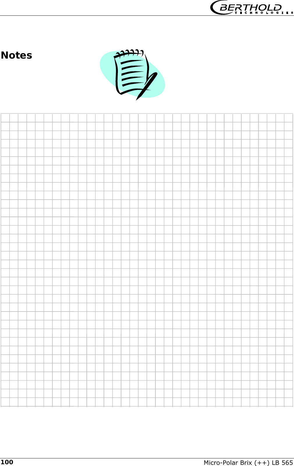     Micro-Polar Brix (++) LB 565 100  Notes     