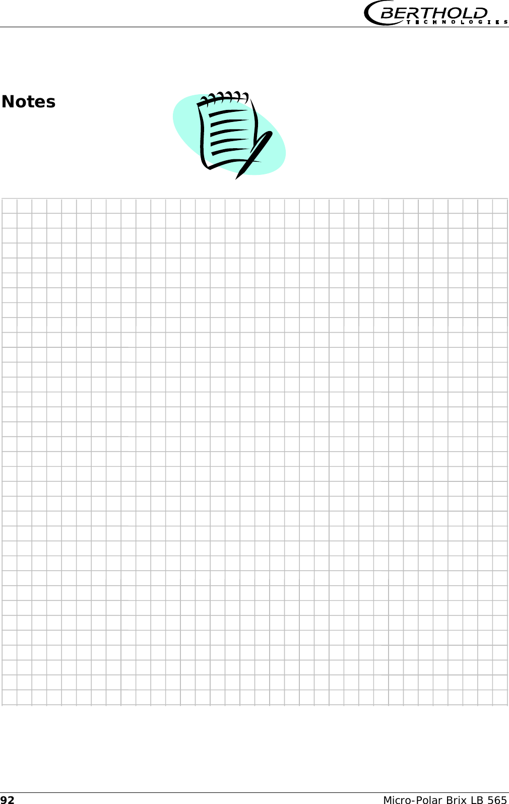    Micro-Polar Brix LB 565 92 Notes     