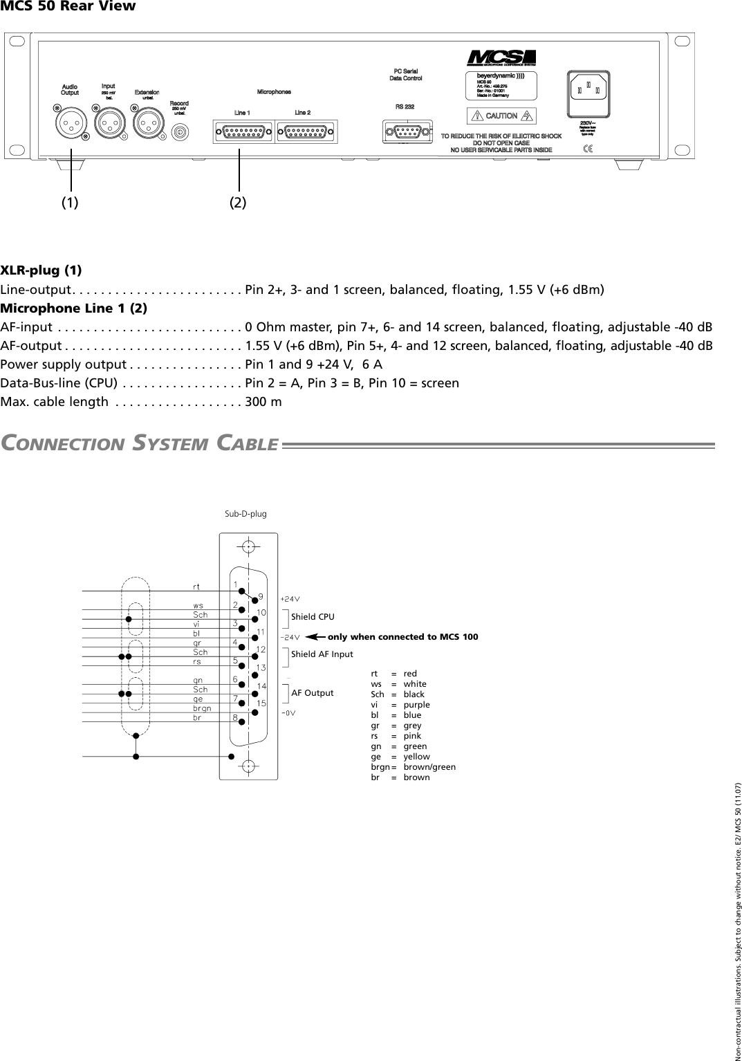 Page 5 of 7 - Beyerdynamic Beyerdynamic-Discussion-Control-Unit-Mcs-50-Users-Manual- MCS50_DB_E  Beyerdynamic-discussion-control-unit-mcs-50-users-manual