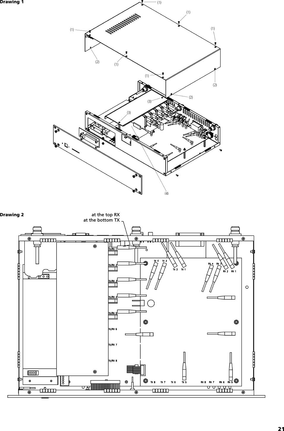 21englishDrawing 2 at the top RXat the bottom TXDrawing 1