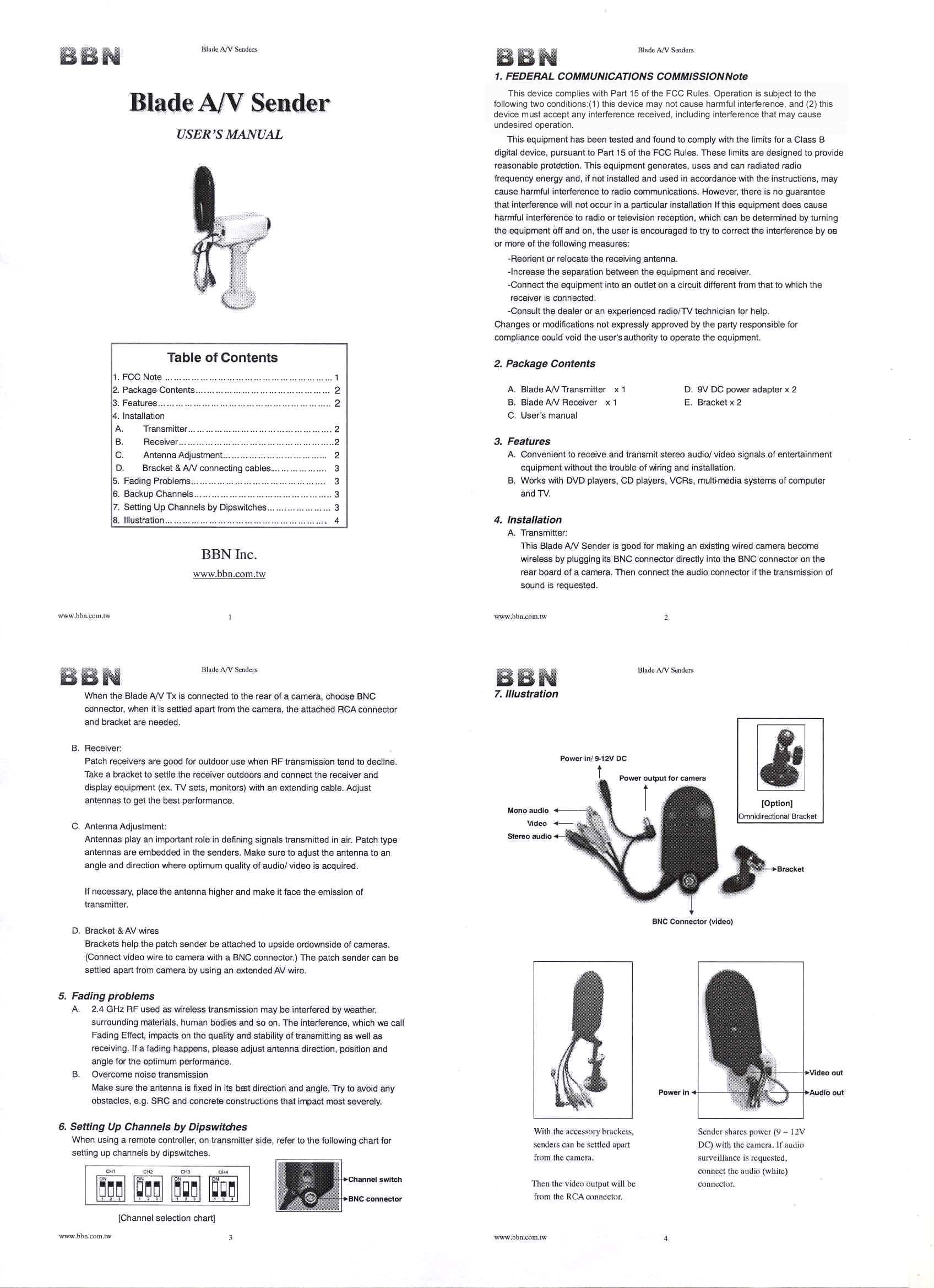 BLADE SENDER User Manual