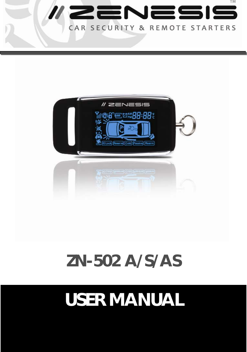                                ZN-502 A/S/AS  USER MANUAL 