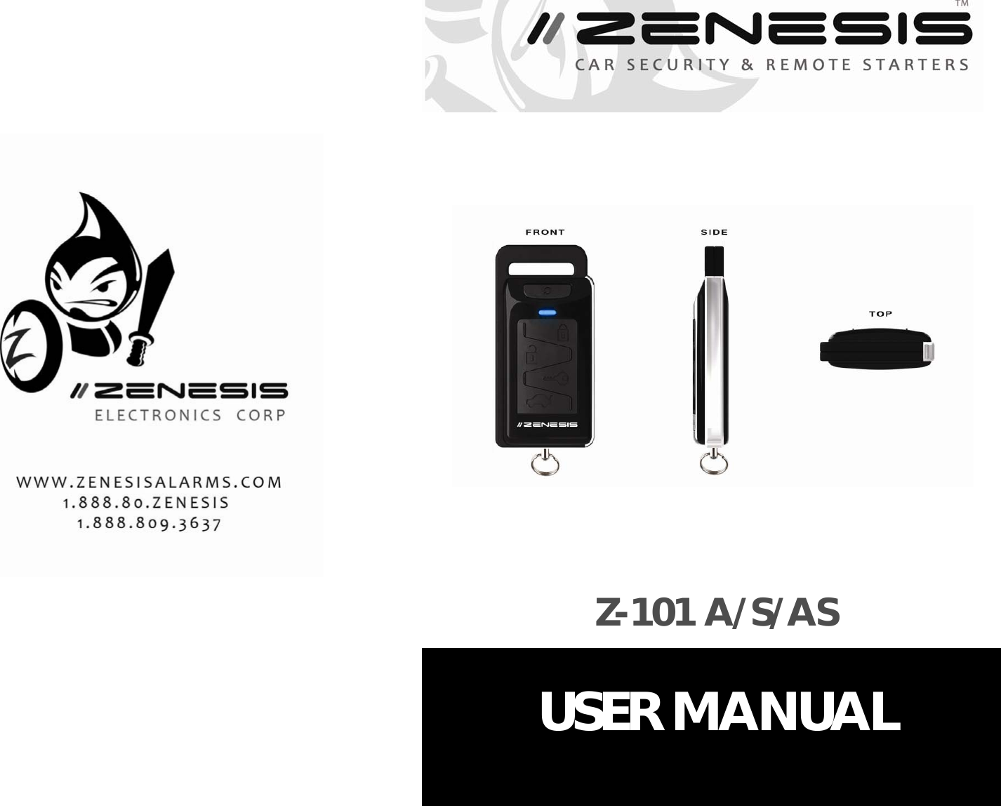  Z-101 A/S/AS  USER MANUAL 