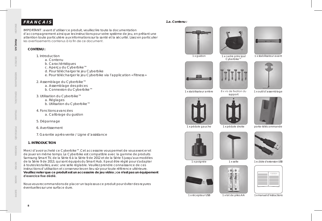 Page 12 of Bigben Interactive 5008B Handle bar unit for cyberbike User Manual SMG CYBERBIKE EUR indd