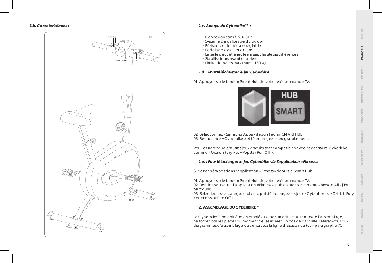 Page 13 of Bigben Interactive 5008B Handle bar unit for cyberbike User Manual SMG CYBERBIKE EUR indd