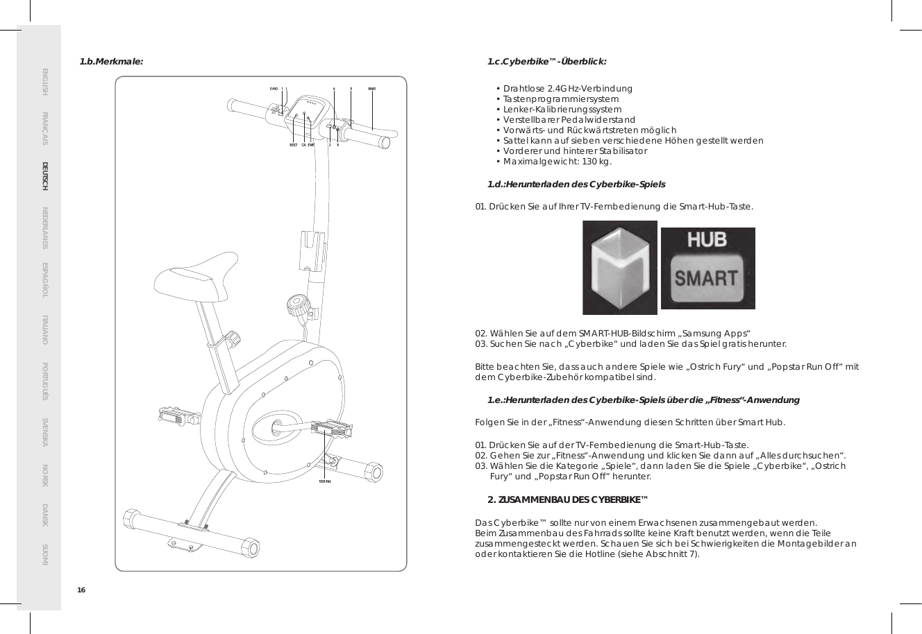 Page 20 of Bigben Interactive 5008B Handle bar unit for cyberbike User Manual SMG CYBERBIKE EUR indd
