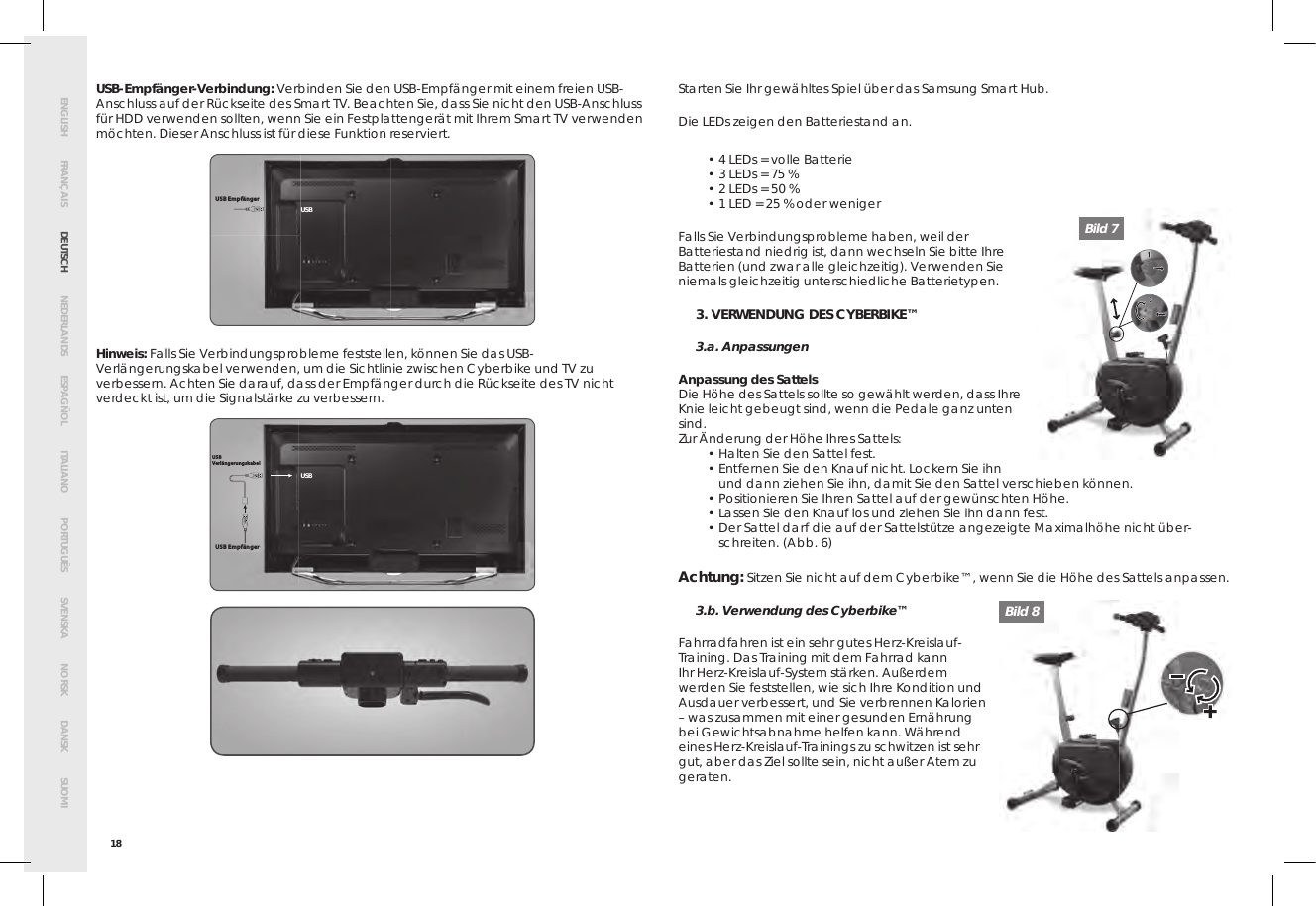 Page 22 of Bigben Interactive 5008B Handle bar unit for cyberbike User Manual SMG CYBERBIKE EUR indd