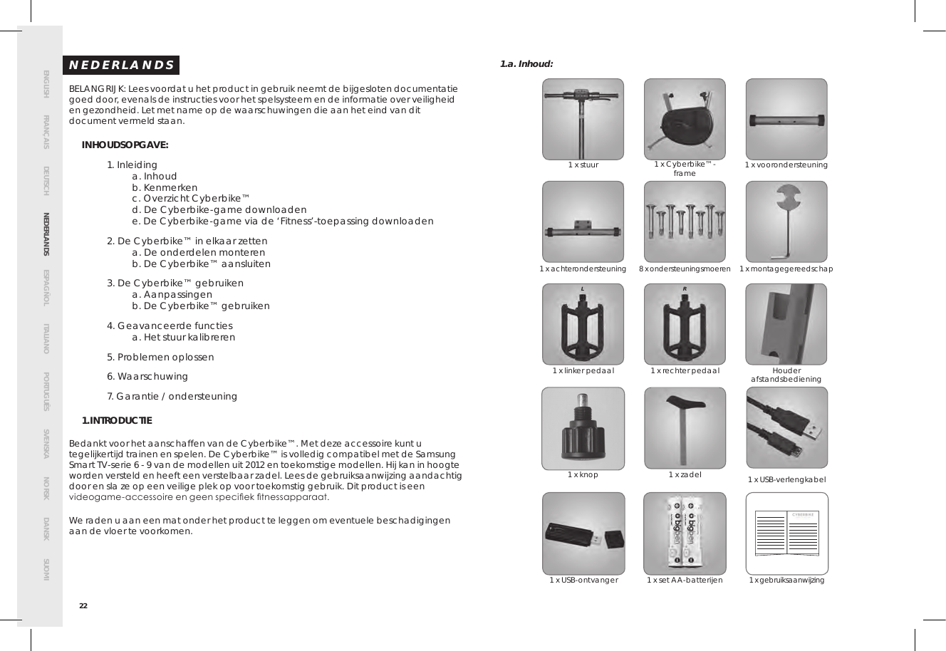 Page 26 of Bigben Interactive 5008B Handle bar unit for cyberbike User Manual SMG CYBERBIKE EUR indd