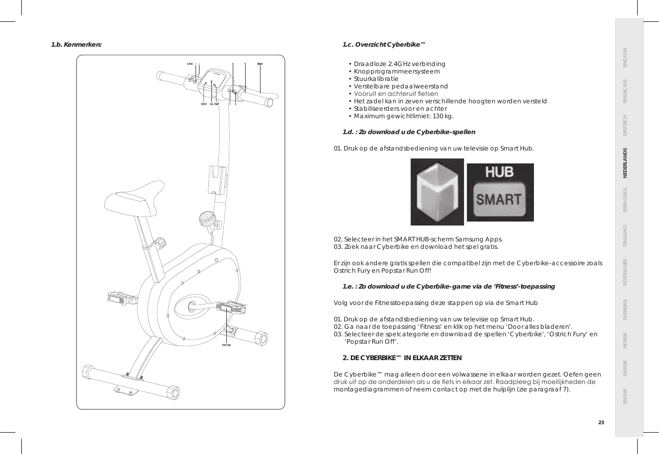 Page 27 of Bigben Interactive 5008B Handle bar unit for cyberbike User Manual SMG CYBERBIKE EUR indd