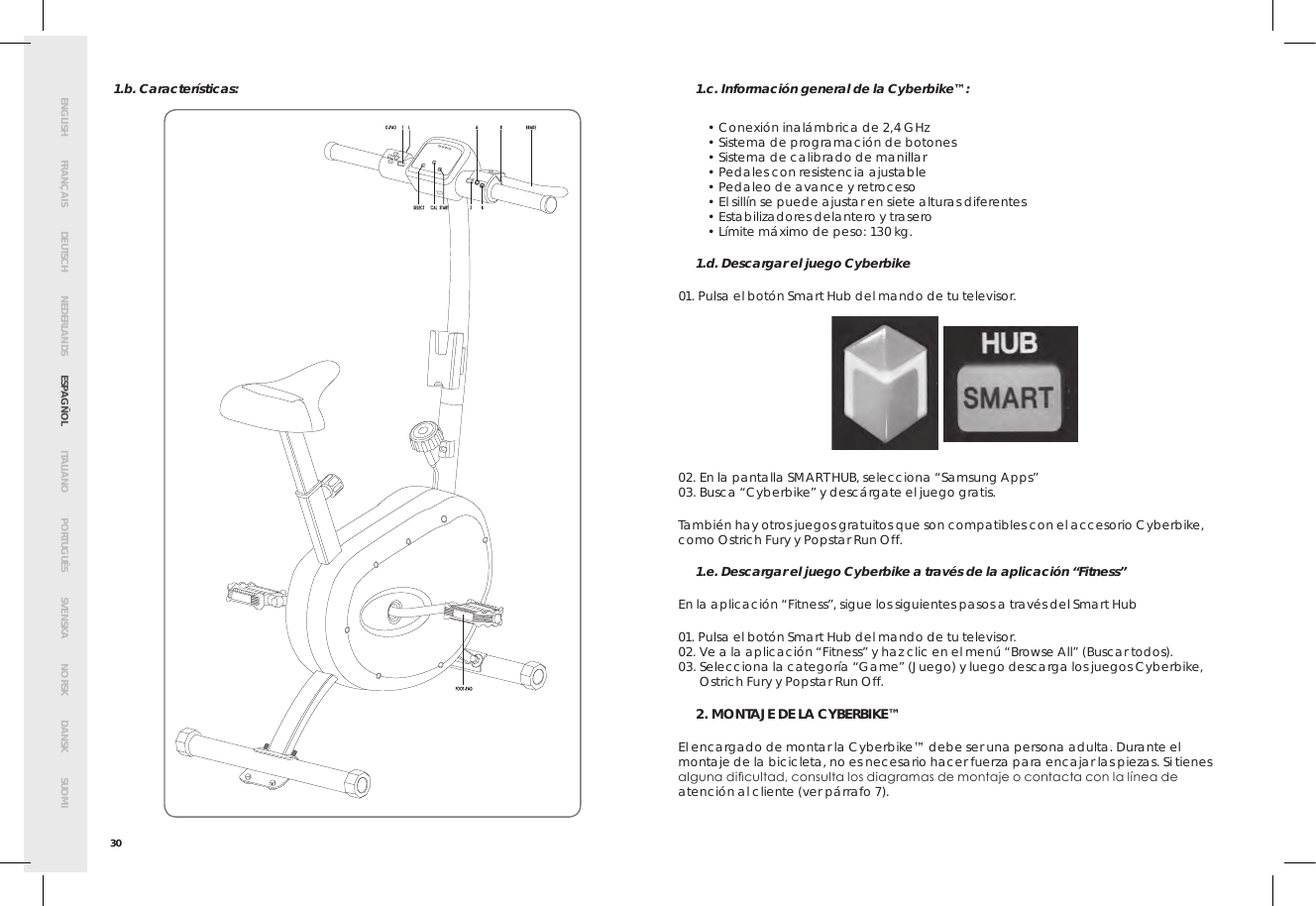 Page 34 of Bigben Interactive 5008B Handle bar unit for cyberbike User Manual SMG CYBERBIKE EUR indd