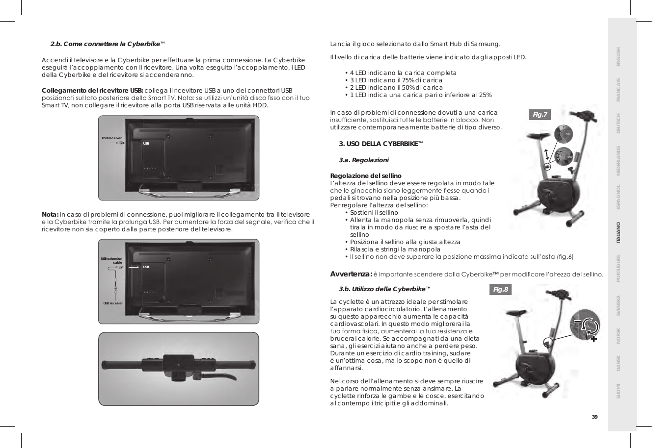 Page 43 of Bigben Interactive 5008B Handle bar unit for cyberbike User Manual SMG CYBERBIKE EUR indd