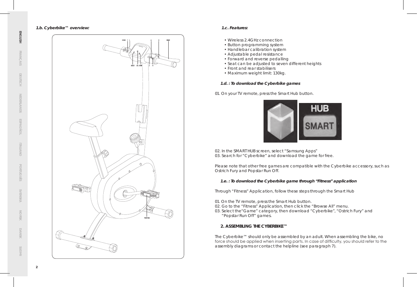 Page 6 of Bigben Interactive 5008B Handle bar unit for cyberbike User Manual SMG CYBERBIKE EUR indd