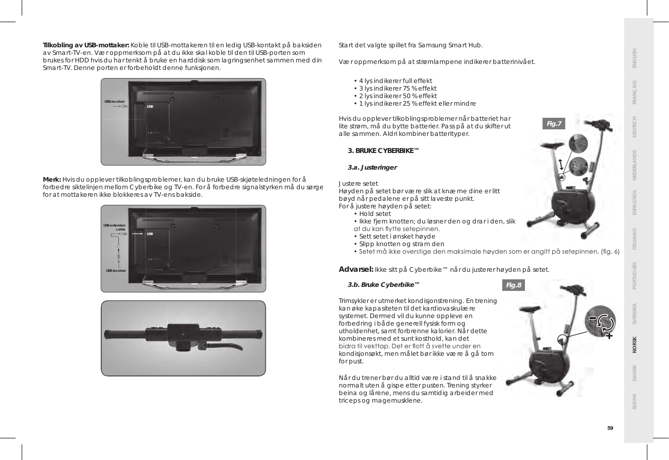Page 63 of Bigben Interactive 5008B Handle bar unit for cyberbike User Manual SMG CYBERBIKE EUR indd
