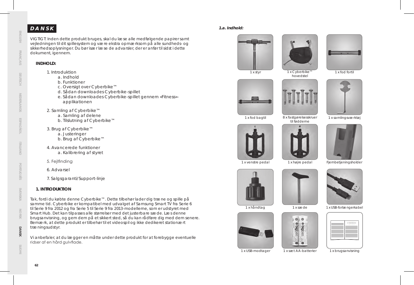 Page 66 of Bigben Interactive 5008B Handle bar unit for cyberbike User Manual SMG CYBERBIKE EUR indd