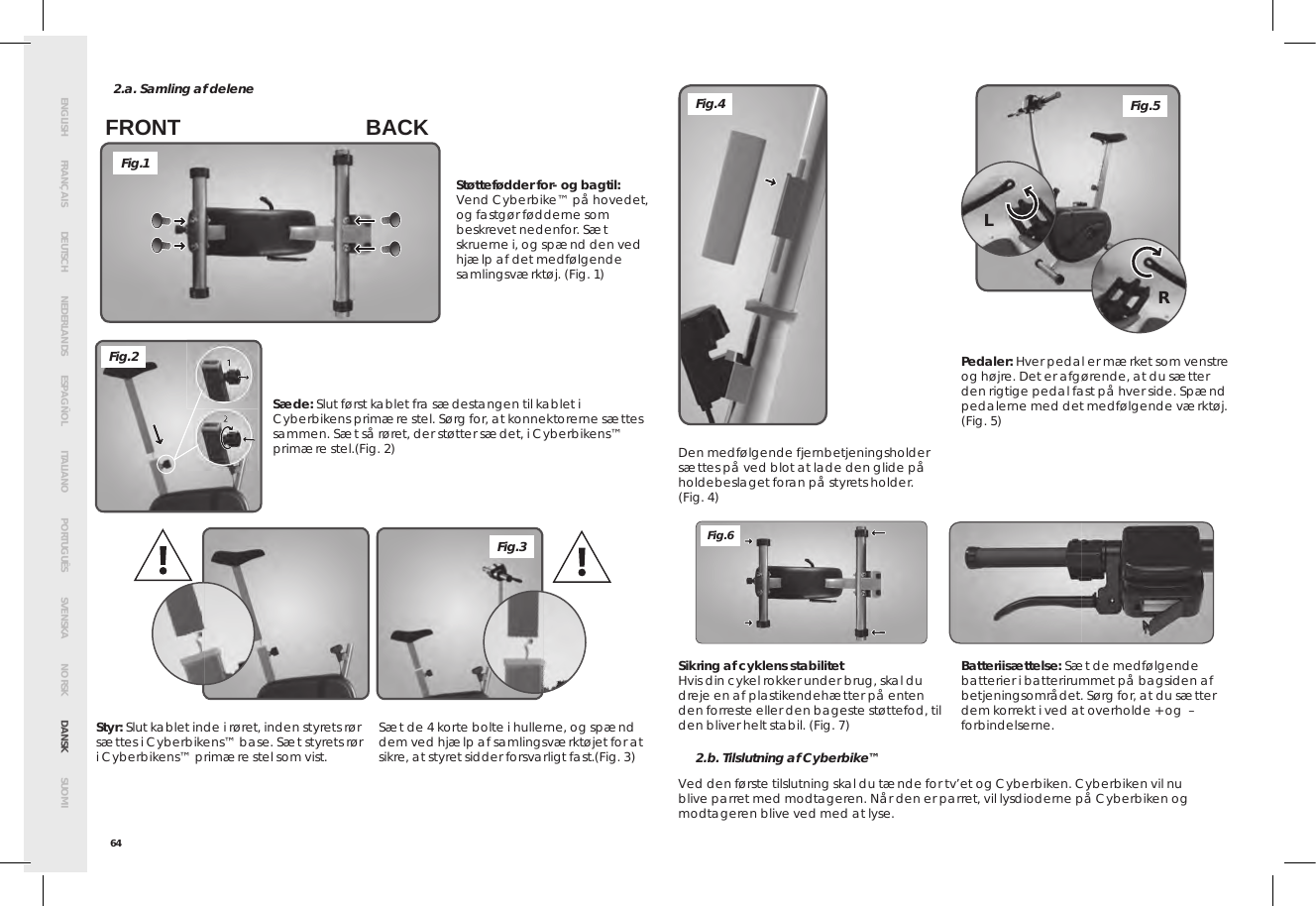 Page 68 of Bigben Interactive 5008B Handle bar unit for cyberbike User Manual SMG CYBERBIKE EUR indd