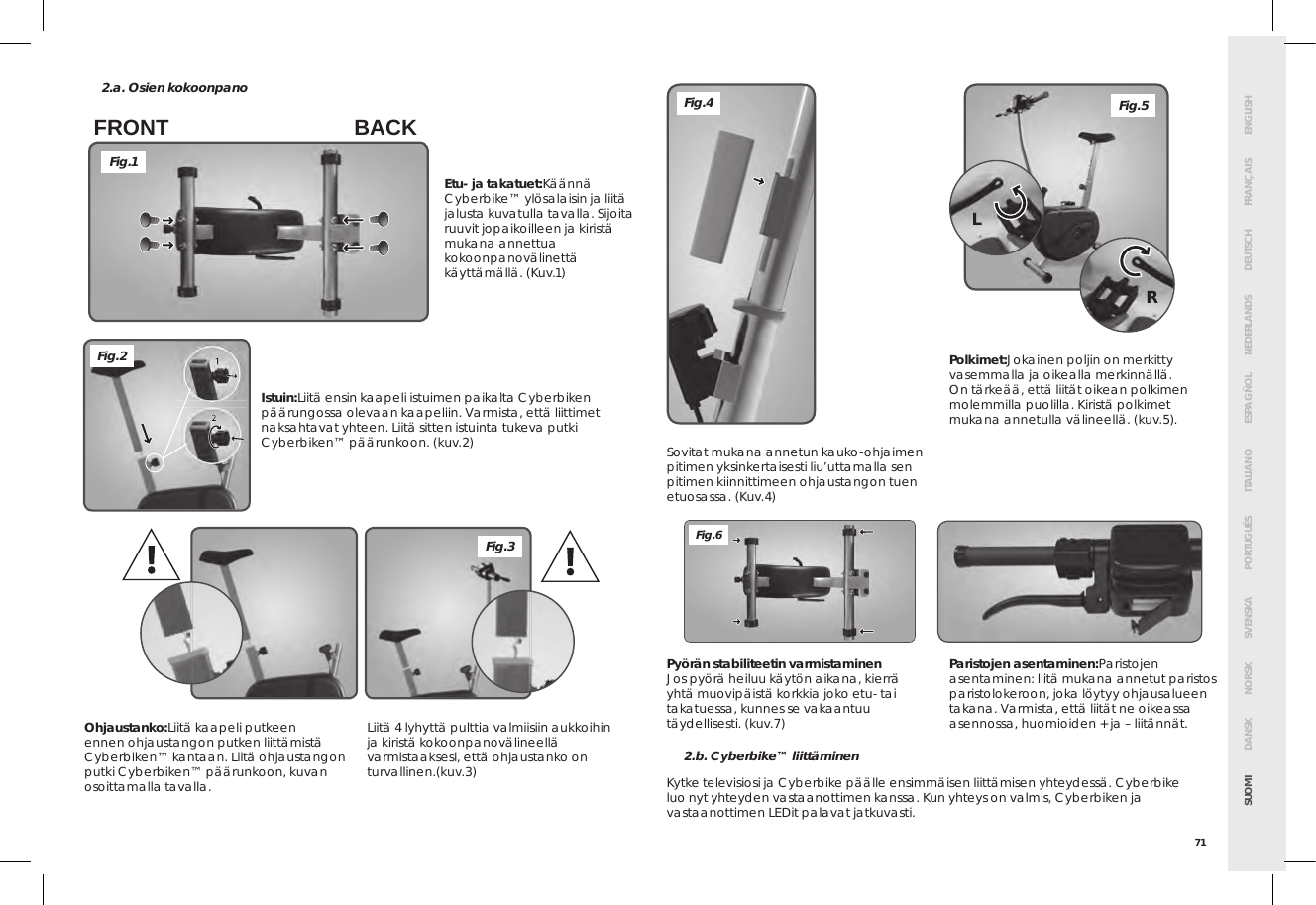 Page 75 of Bigben Interactive 5008B Handle bar unit for cyberbike User Manual SMG CYBERBIKE EUR indd