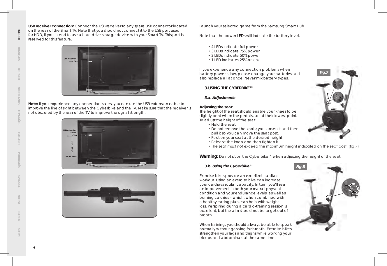 Page 8 of Bigben Interactive 5008B Handle bar unit for cyberbike User Manual SMG CYBERBIKE EUR indd