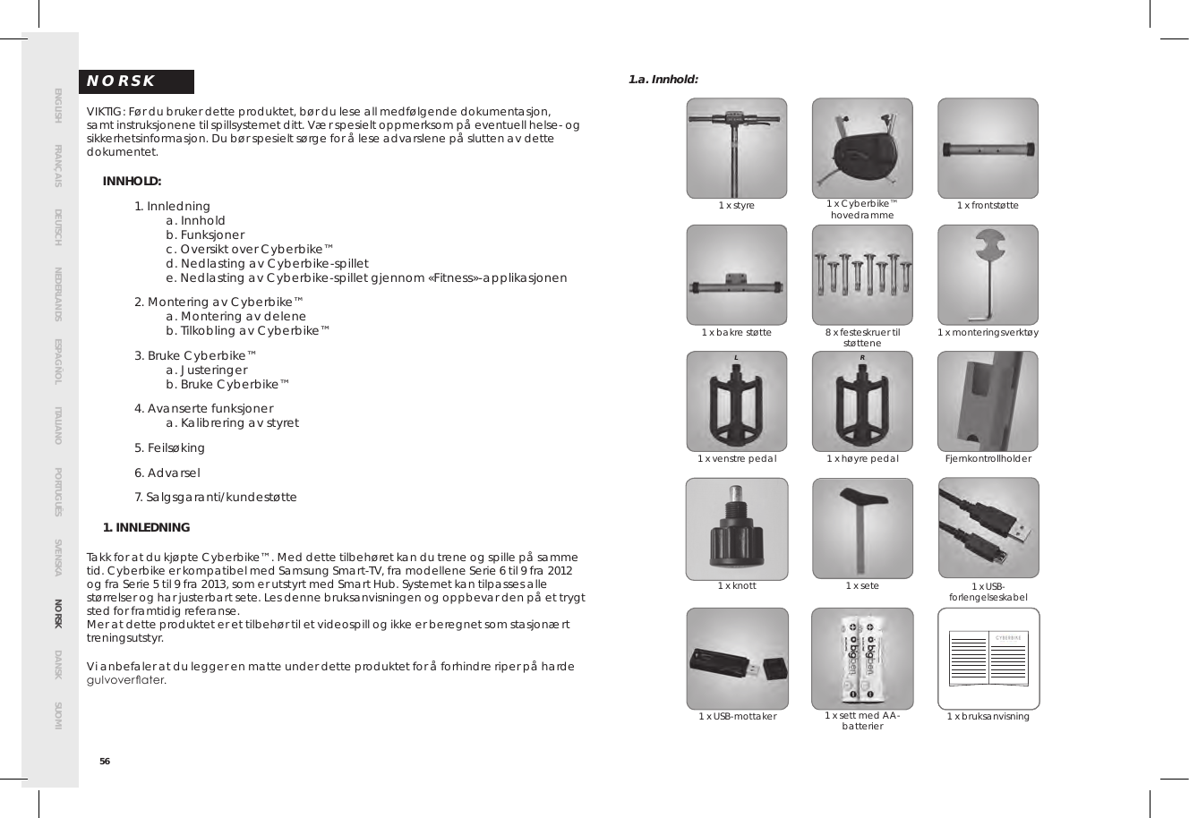 Page 60 of Bigben Interactive 5008D USB Dongle unit for cyberbike User Manual SMG CYBERBIKE EUR indd