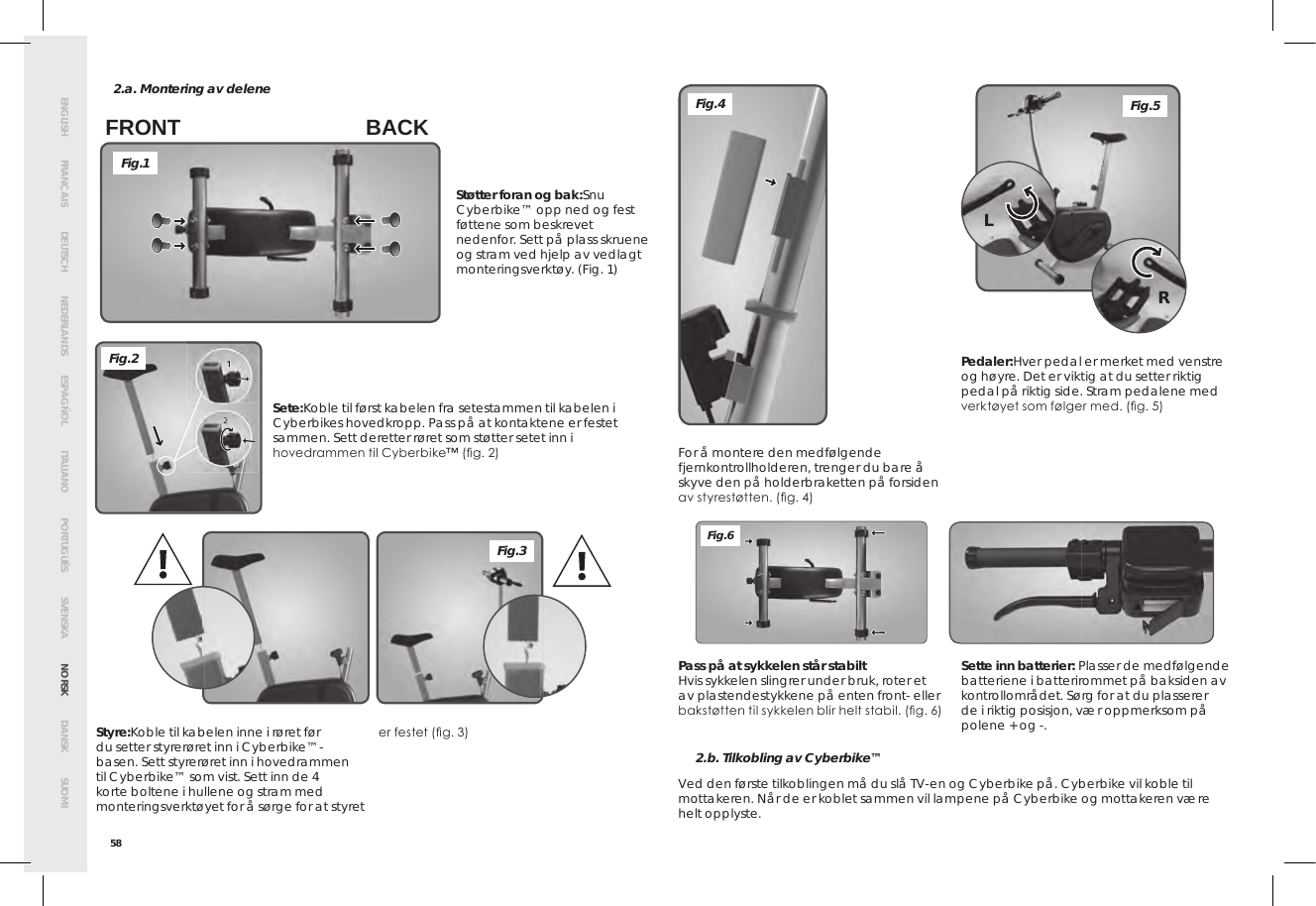 Page 62 of Bigben Interactive 5008D USB Dongle unit for cyberbike User Manual SMG CYBERBIKE EUR indd