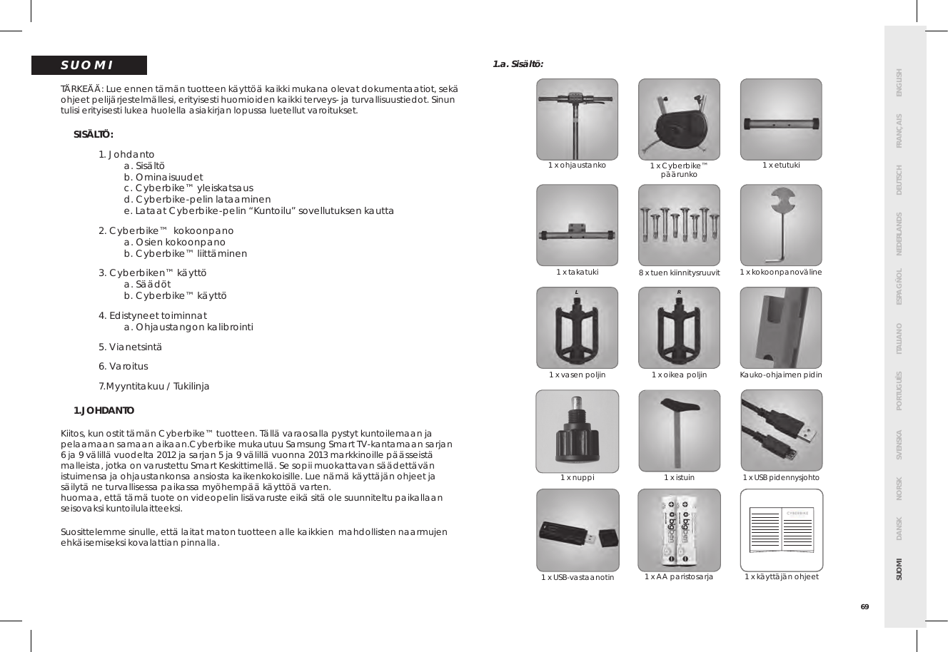 Page 73 of Bigben Interactive 5008D USB Dongle unit for cyberbike User Manual SMG CYBERBIKE EUR indd