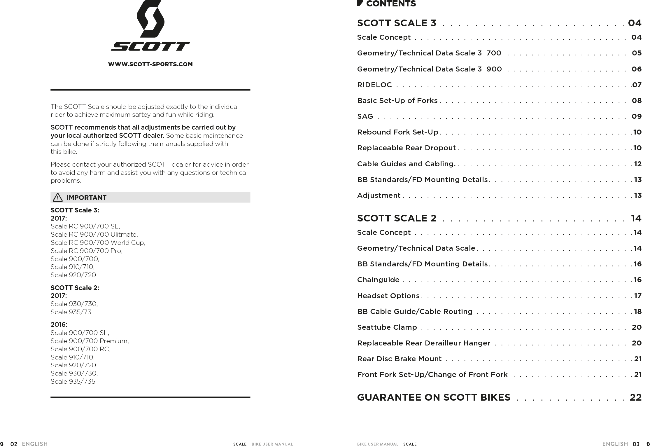 Page 2 of 12 - Bike Guide Scale Combined En-040717-Web User Manual