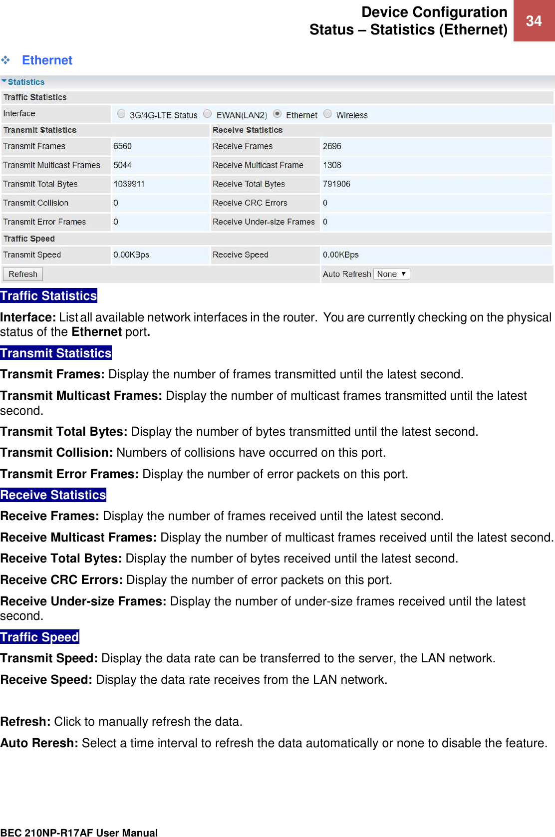 Page 39 of Billion Electric BIL-210NPR17AF 4G/LTE Broadband Router with PoE User Manual BEC MX 210NP UM v1 01 2019