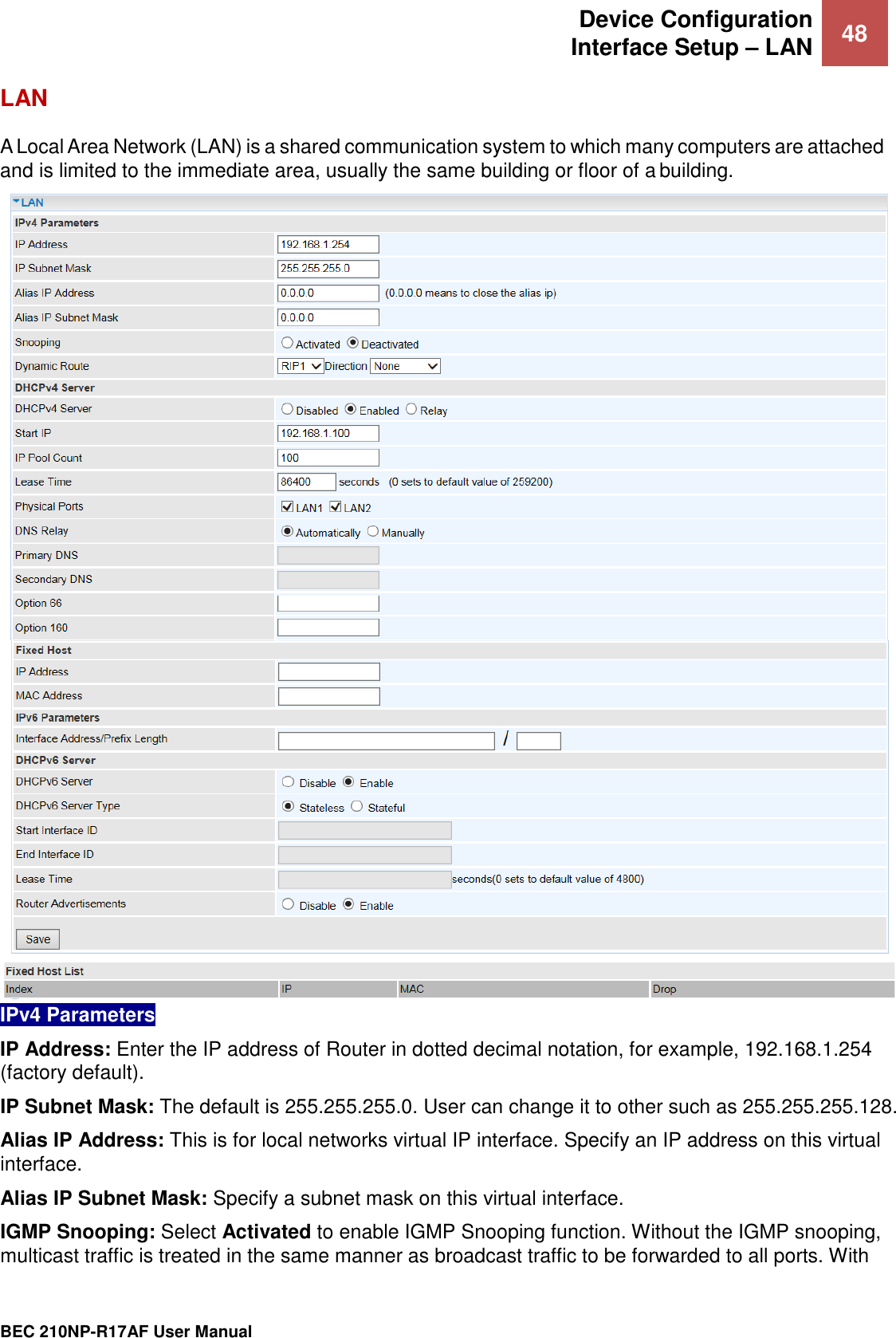 Page 53 of Billion Electric BIL-210NPR17AF 4G/LTE Broadband Router with PoE User Manual BEC MX 210NP UM v1 01 2019