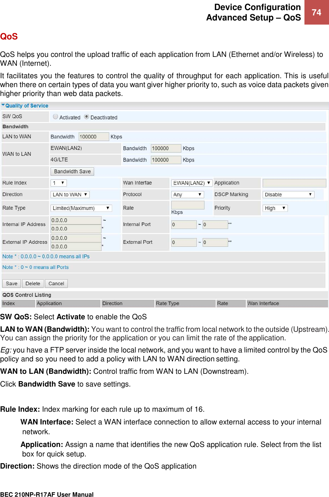 Page 79 of Billion Electric BIL-210NPR17AF 4G/LTE Broadband Router with PoE User Manual BEC MX 210NP UM v1 01 2019