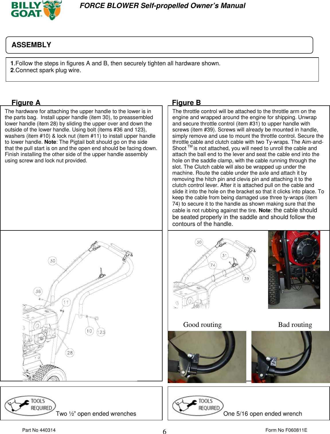 Page 6 of 12 - Billy-Goat Billy-Goat-F1302Sph-Users-Manual 440314 F060811E FORCE SP OPER MANUAL