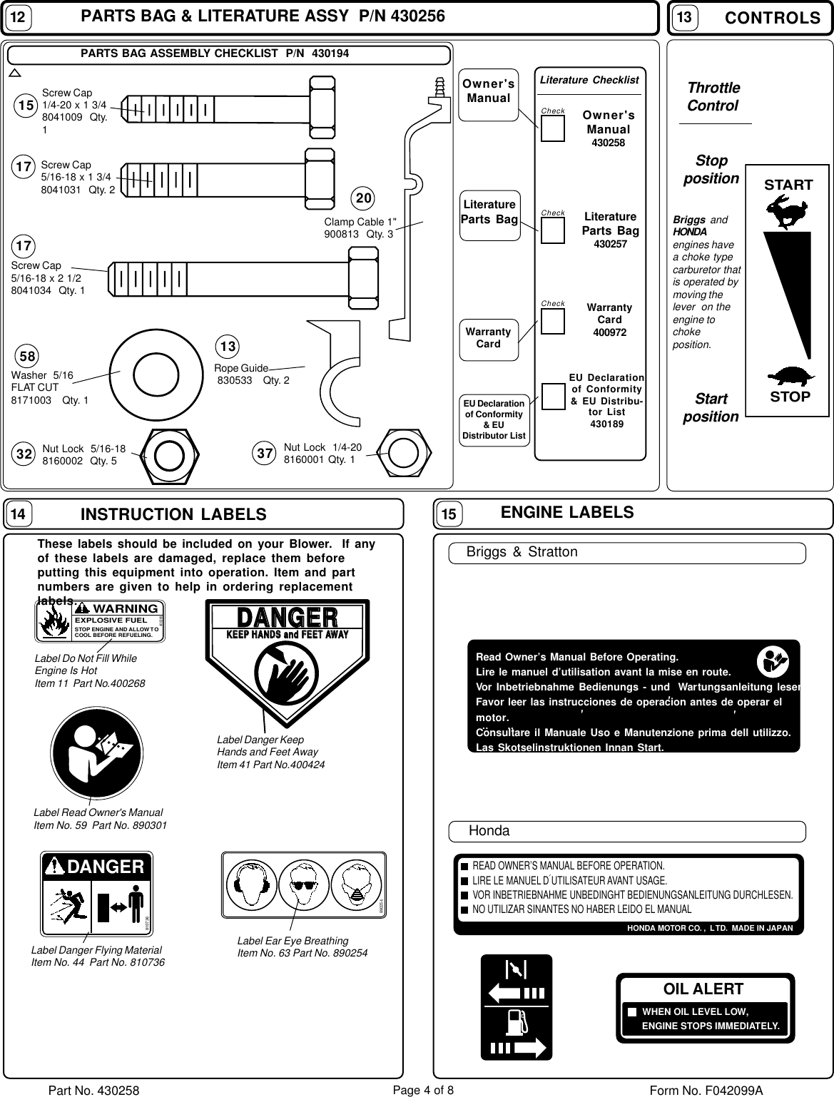 Page 4 of 8 - Billy-Goat Billy-Goat-Qb883-Qb883H-Qb1103-Qb1103H-Users-Manual-  Billy-goat-qb883-qb883h-qb1103-qb1103h-users-manual