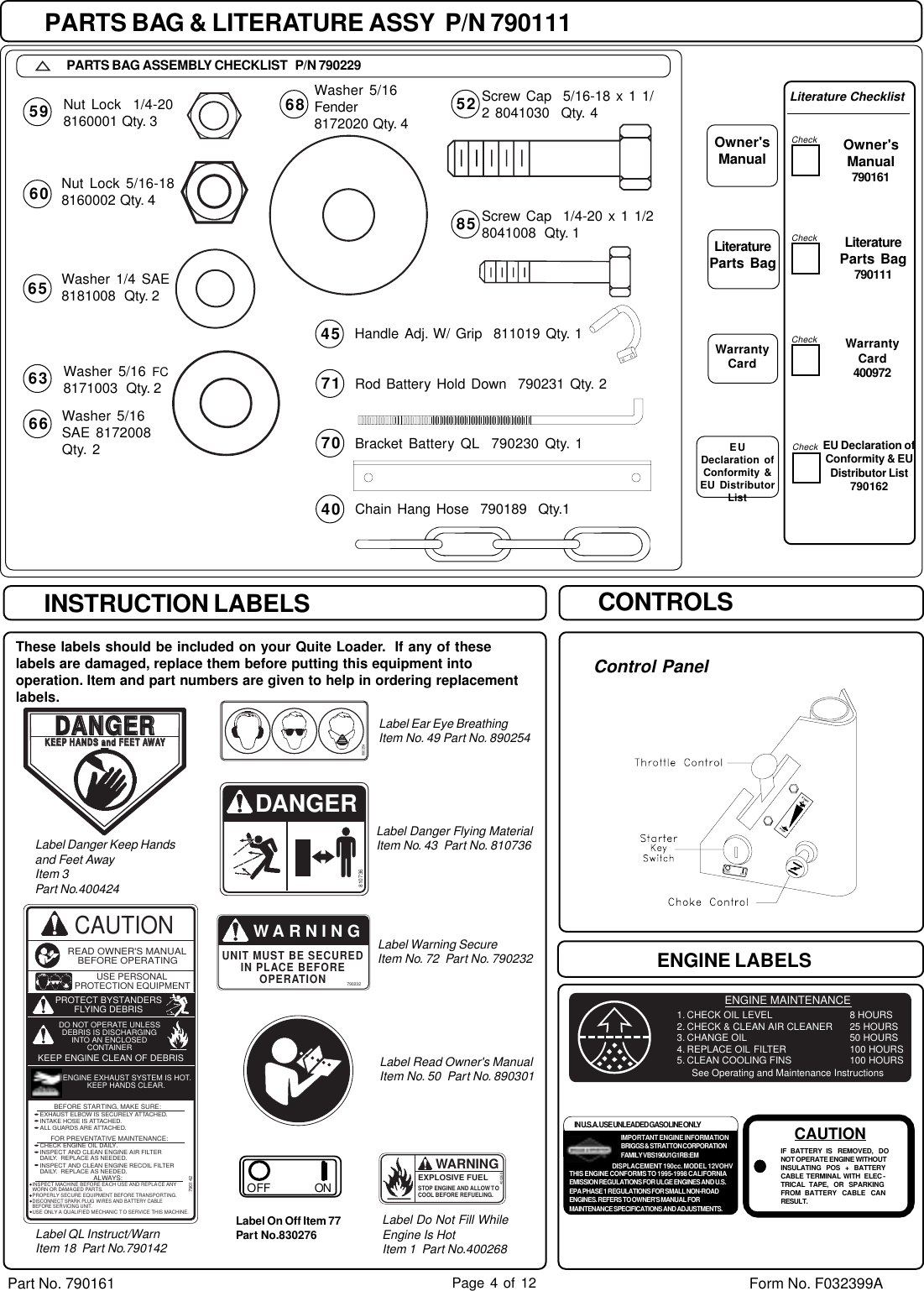 Page 4 of 12 - Billy-Goat Billy-Goat-Ql2000Ve-Users-Manual- 790161 ECR3279  Billy-goat-ql2000ve-users-manual