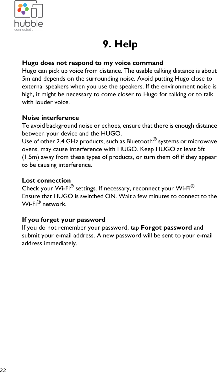 Page 23 of Binatone Electronics HUGO Hugo User Manual Hugo UG US EN