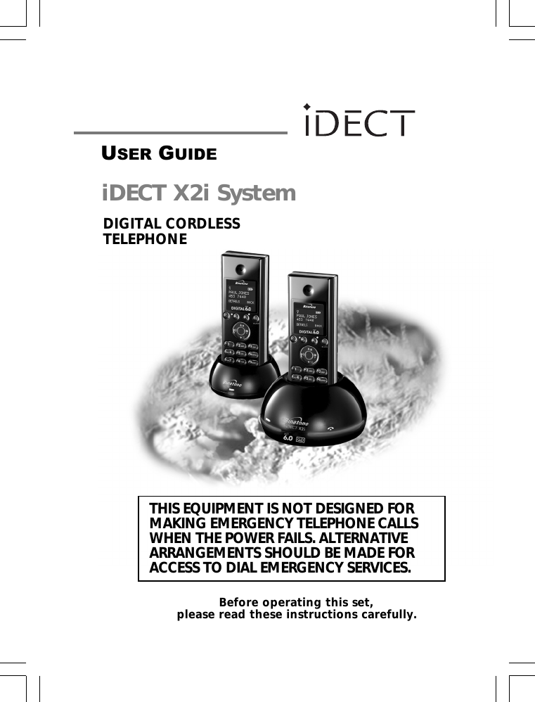 Page 1 of Binatone Electronics IDECTX2I 1.9GHZ CORDLESS PHONE User Manual ht420 d p65