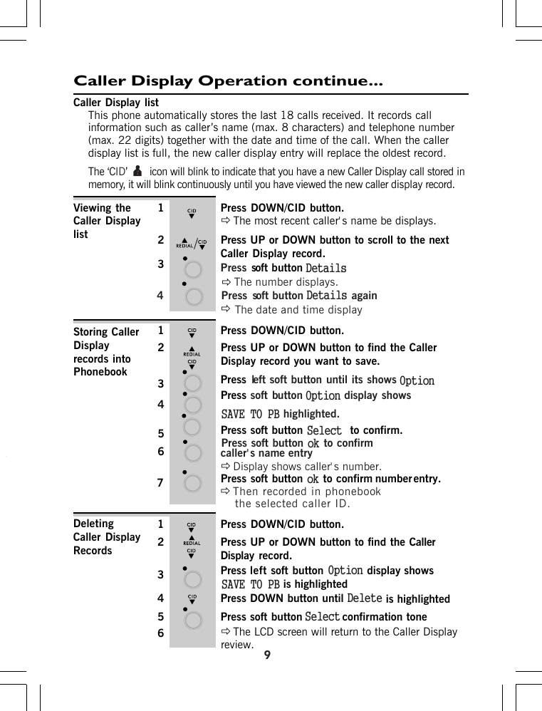 Page 18 of Binatone Electronics IDECTX2I 1.9GHZ CORDLESS PHONE User Manual ht420 d p65