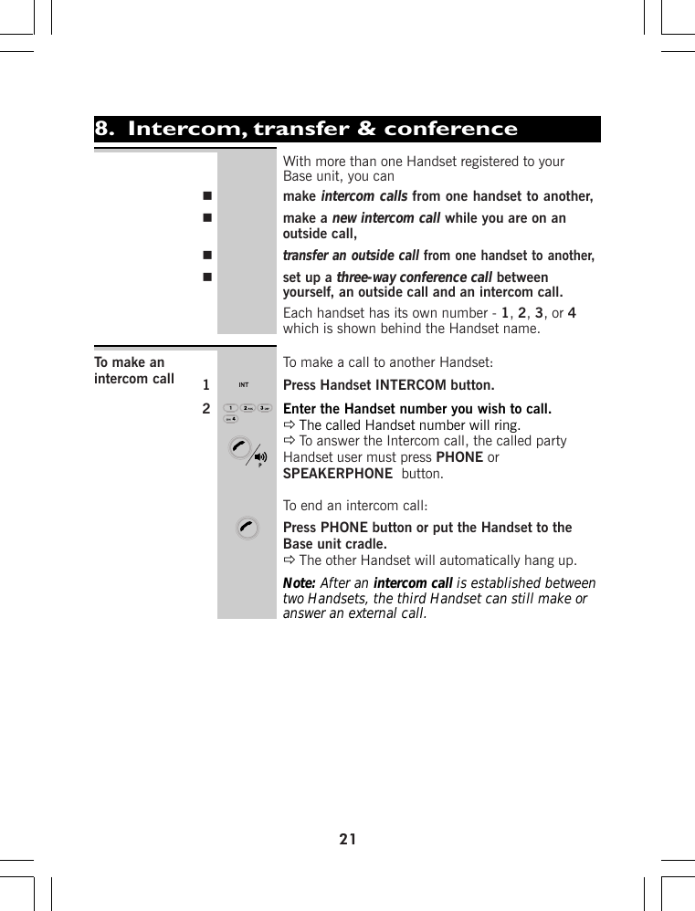 Page 30 of Binatone Electronics IDECTX2I 1.9GHZ CORDLESS PHONE User Manual ht420 d p65